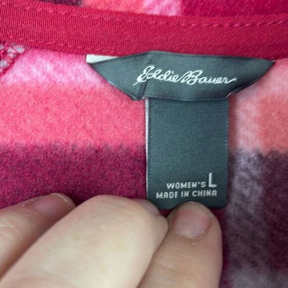 Eddie Bauer Womens Ultrasoft Mock Neck Quarter Zip Pullover Fleece Jacket Large - Picture 9 of 11